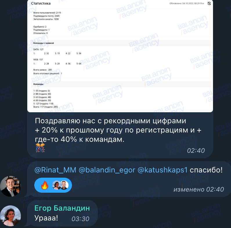 Client testimonial